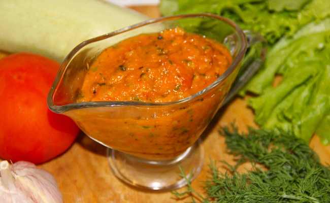 Овощной соус для гречки – простой рецепт с подробными фото