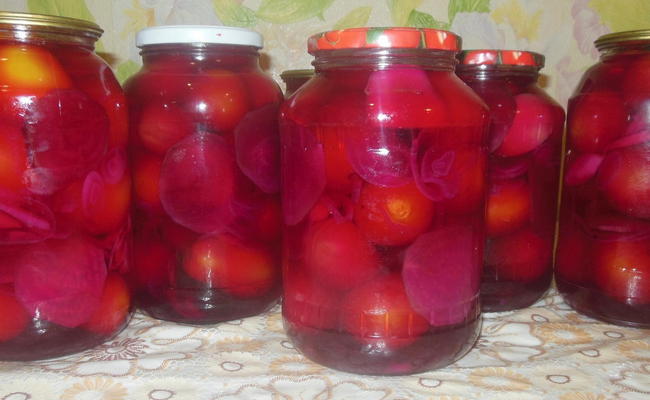 Томаты черри в розовой заливке – необычный рецепт маринования любимых помидор