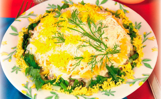 Как готовить постный салат Мимоза – простой ПП рецепт