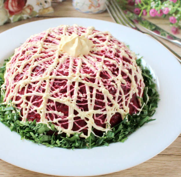 Сельдь под шубой Купол – необычный рецепт любимого салат