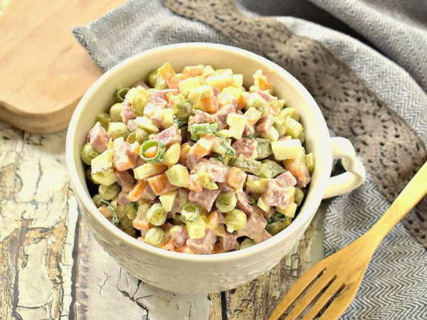 Оливье без картошки и моркови - простой домашний рецепт Оливье без картошки и моркови