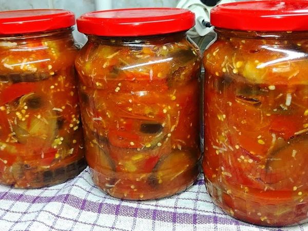 Баклажаны в сладкой аджике на зиму - рецепт без стерилизации Баклажаны в сладкой аджике на зиму